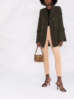 Elisabetta Franchi укороченные брюки с завышенной талией