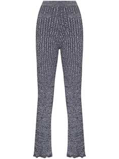 Paco Rabanne knitted flared trousers
