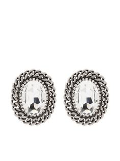 Alessandra Rich crystal-embellished clip-on earrings