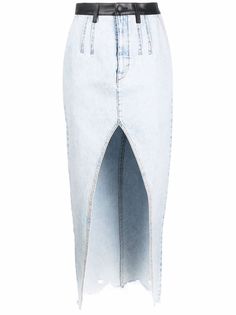 Alexander Wang джинсовая юбка с разрезом