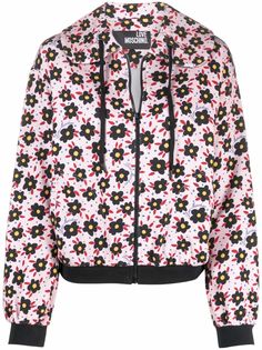 Love Moschino худи с цветочным принтом