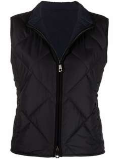 Fay zip-fastening sleeveless jacket