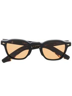 Jacques Marie Mage квадратные солнцезащитные очки черепаховой расцветки