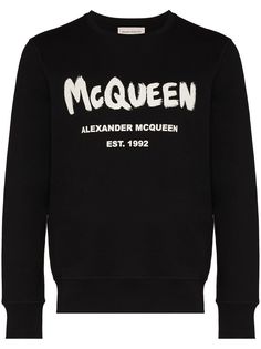 Alexander McQueen Graffiti-print sweatshirt