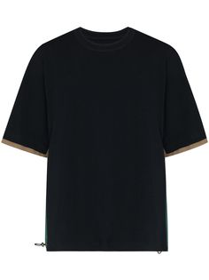 sacai SACAI CONT ARMBAND CTTN SS TEE BLU