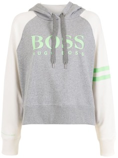 BOSS logo-print hoodie