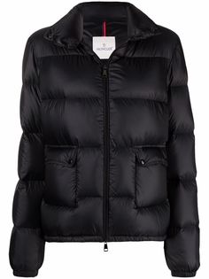 Moncler logo-patch padded down jacket