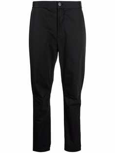 Stone Island logo-patch straight-leg chinos