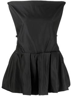 3.1 Phillip Lim MULTI STRAP BUBBLE HEM TAFFETA TOP