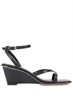 3.1 Phillip Lim LAURA - 60MM ANKLE WRAP WEDGE SANDAL