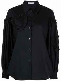 Vivetta ruffle-detail cotton shirt