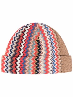 Missoni zig-zag knit beanie