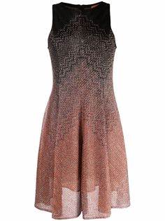 Missoni zigzag-embroidery sleeveless dress