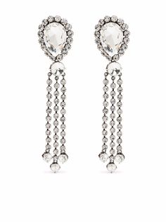 Alessandra Rich crystal drop earrings