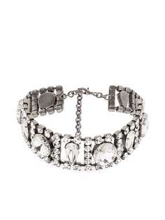 Alessandra Rich crystal choker necklace
