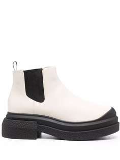 Stuart Weitzman two-tone ankle boots