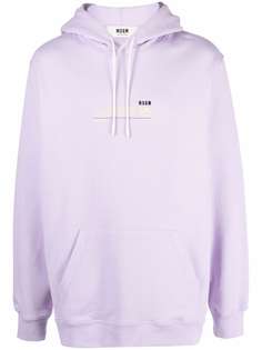 MSGM logo-print pullover hoodie