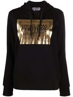 Versace Jeans Couture logo-print long-sleeve hoodie