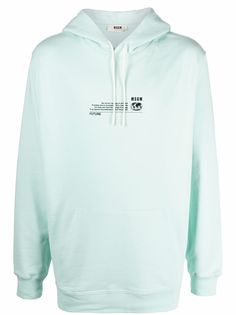 MSGM logo-print pullover hoodie