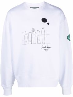 Société Anonyme logo-print organic cotton sweatshirt