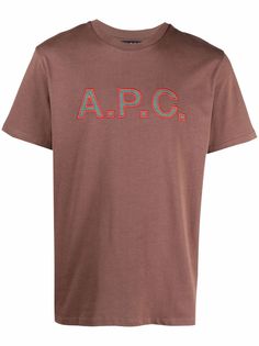 A.P.C. embroidered logo T-shirt