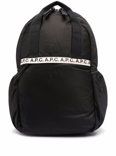 A.P.C. logo trim shell backpack