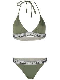 Off-White logo-tape bikini