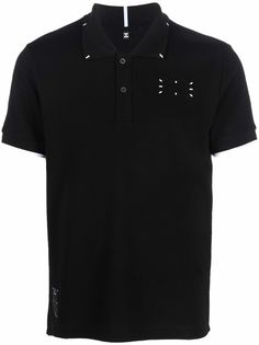 MCQ embroidered polo shirt