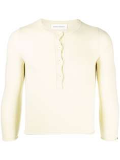 extreme cashmere fitted cashmere-blend top