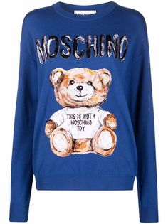 Moschino джемпер Teddy Bear с круглым вырезом