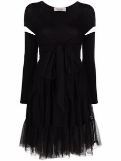 Blugirl sheer-panel dress