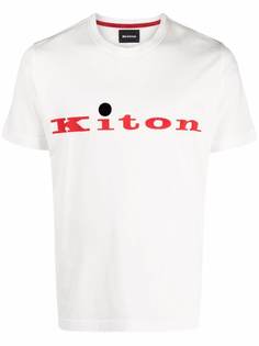 Kiton logo-print crewneck T-shirt
