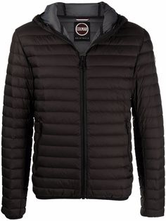 Colmar logo patch hooded puffer