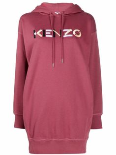 Kenzo платье-толстовка с логотипом
