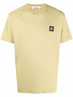 Stone Island футболка с нашивкой-логотипом
