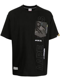 AAPE BY *A BATHING APE® футболка с карманом