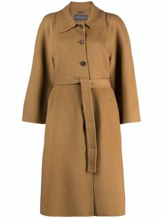 Alberta Ferretti пальто с поясом