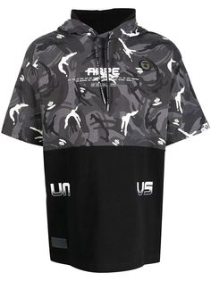 AAPE BY *A BATHING APE® худи с логотипом и камуфляжным принтом