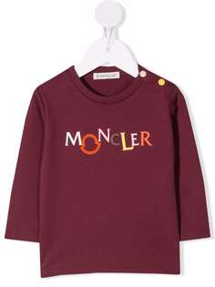 Moncler Enfant футболка с длинными рукавами и логотипом