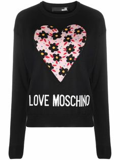 Love Moschino джемпер с цветочным принтом