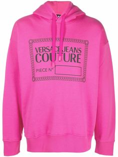 Versace Jeans Couture худи с кулиской и логотипом