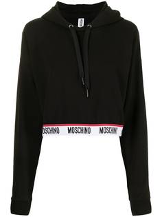 Moschino худи с логотипом на поясе