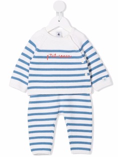 Petit Bateau спортивный костюм в полоску
