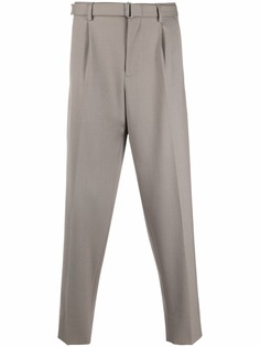 Z Zegna прямые брюки с завышенной талией
