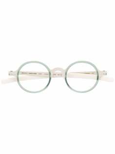 Mykita двухцветные очки в круглой оправе