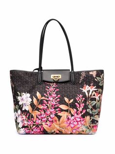 Salvatore Ferragamo сумка-тоут с принтом Giardino