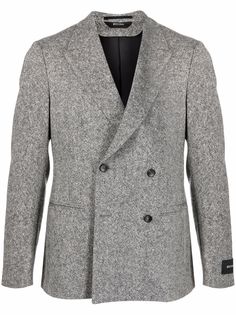 Z Zegna двубортный пиджак из шерсти
