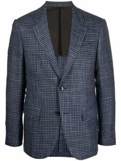 Ermenegildo Zegna однобортный пиджак в клетку