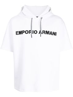 Emporio Armani худи с короткими рукавами и логотипом