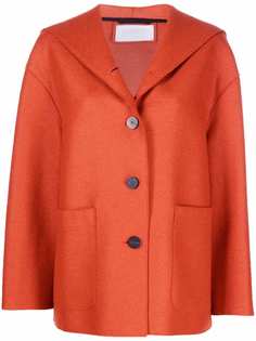 Harris Wharf London шерстяное короткое пальто с капюшоном
